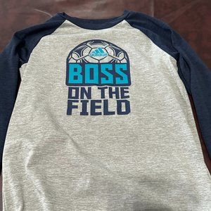 Boys long sleeve Adidas soccer shirt small